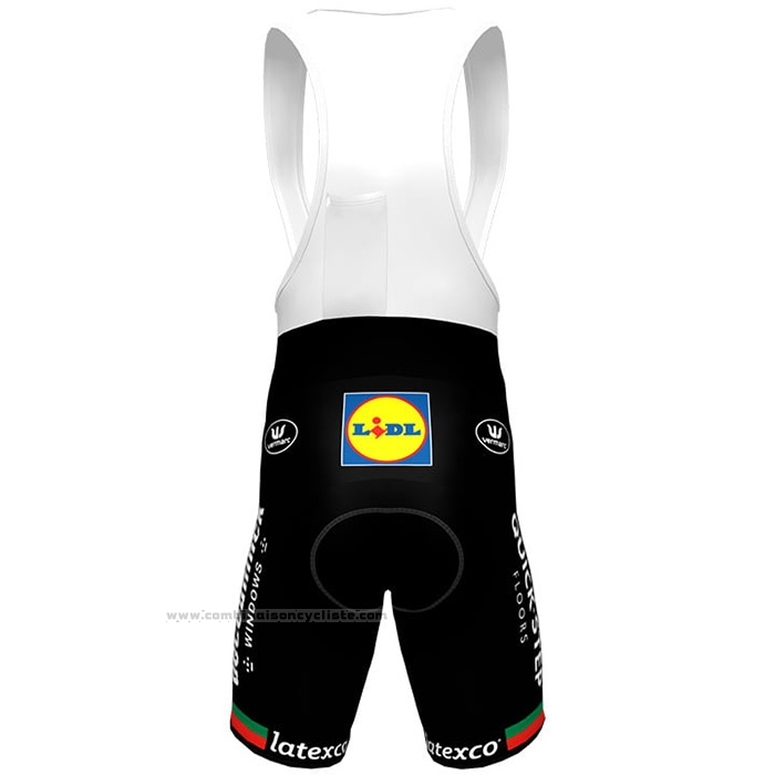 2021 Maillot Cyclisme Deceuninck Quick Step Blanc Manches Courtes et Cuissard